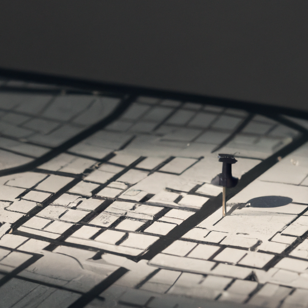 서울 종로 인근 지도 모노톤 스타일